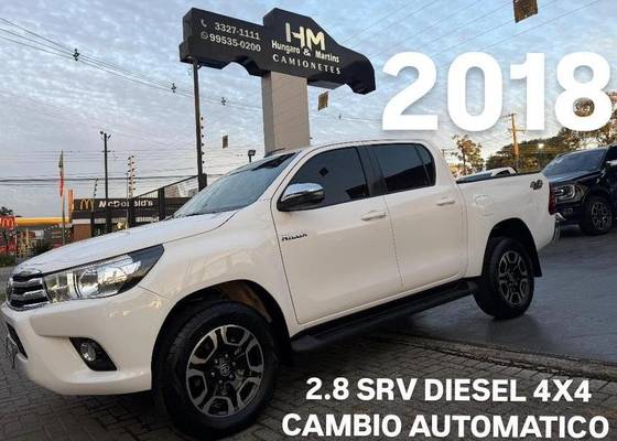 TOYOTA HILUX 2.8 SRV 4X4 CD 16V DIESEL 4P AUTOMÁTICO TOYOTA HILUX 2.8 SRV 4X4 CD 16V DIESEL 4P AUTOMÁTICO